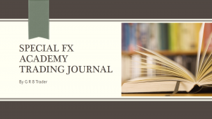 Book cover "Special FX Academy Trading Journal"